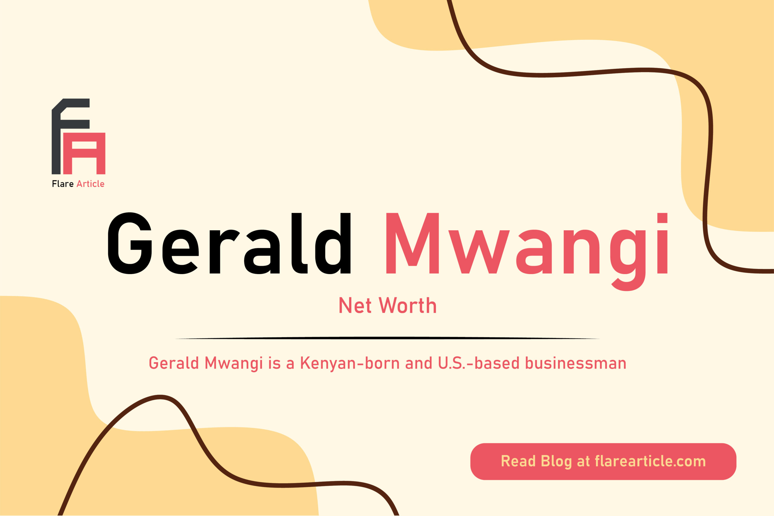 Gerald Mwangi net worth