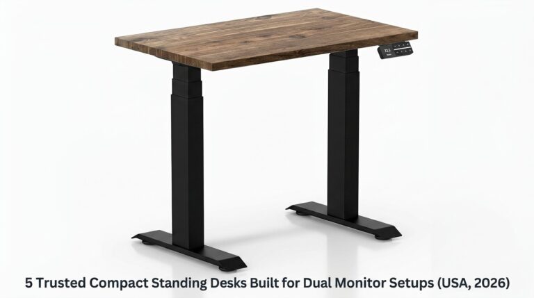 5 Trusted Compact Standing Desks Built for Dual Monitor Setups (USA, 2026)